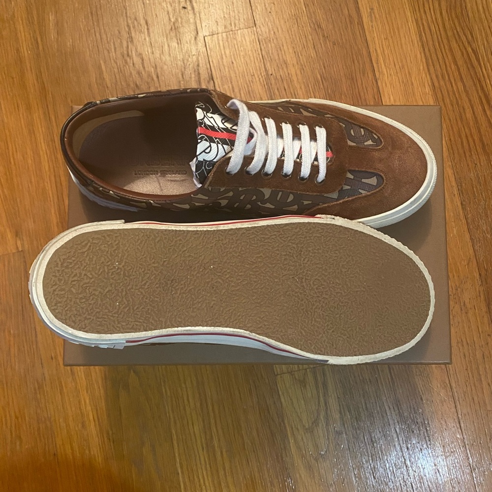 Burberry Brown and White Men's Sneakers